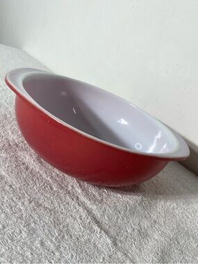 Vintage PYREX #024 Flamingo Pink Coral Round Casserole Dish Cottagecore